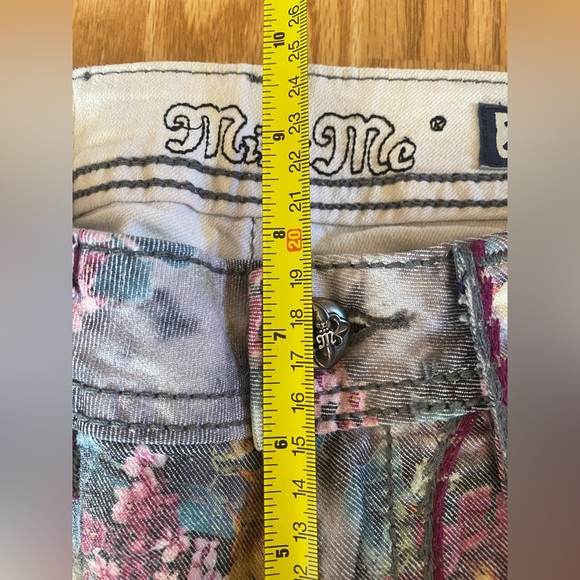 Miss me Jeans Women’s Skinny Floral Print Size 28 Signature Rise - Picture 6 of 9